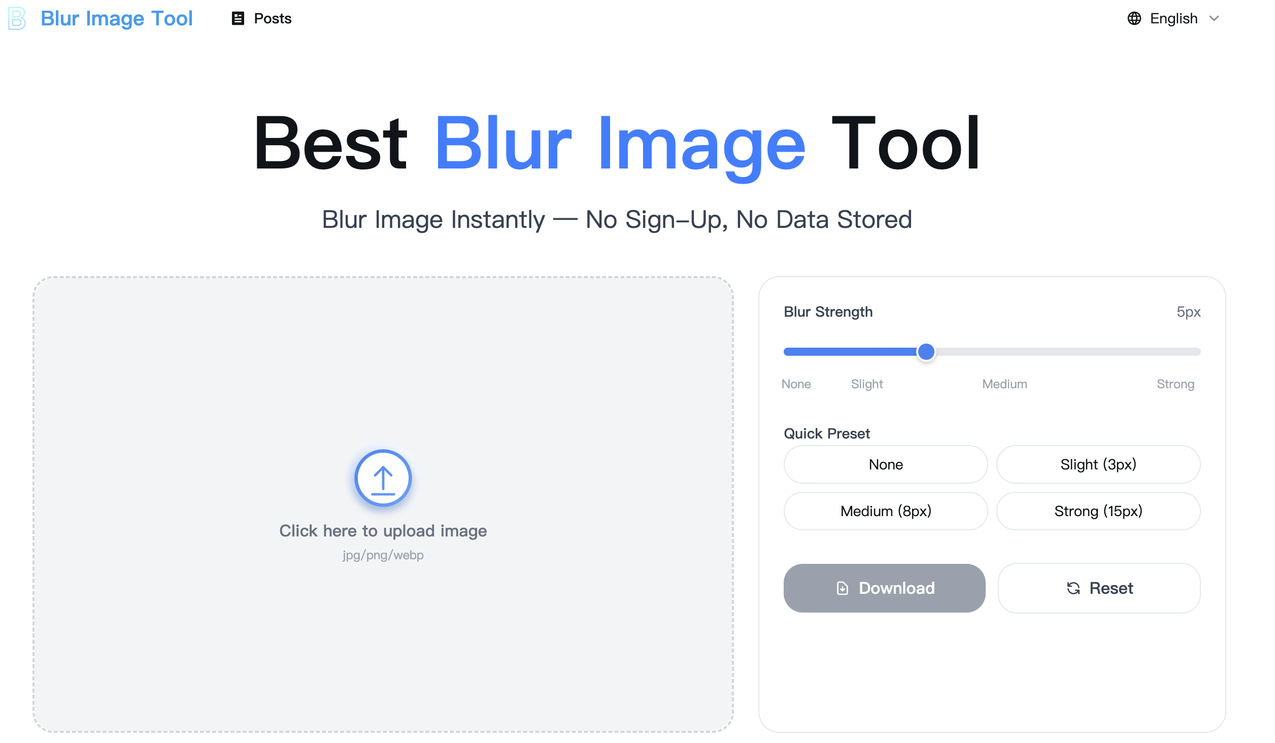 blur image tool